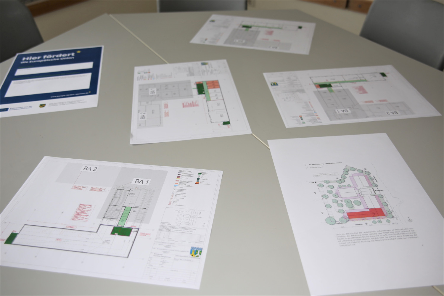 Plane für den Umbau